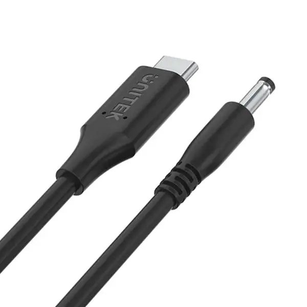 Kabel zasilający Unitek C14118BK do Lenovo 65W USB-C - DC 4,0 mm 1,8m Czarny
