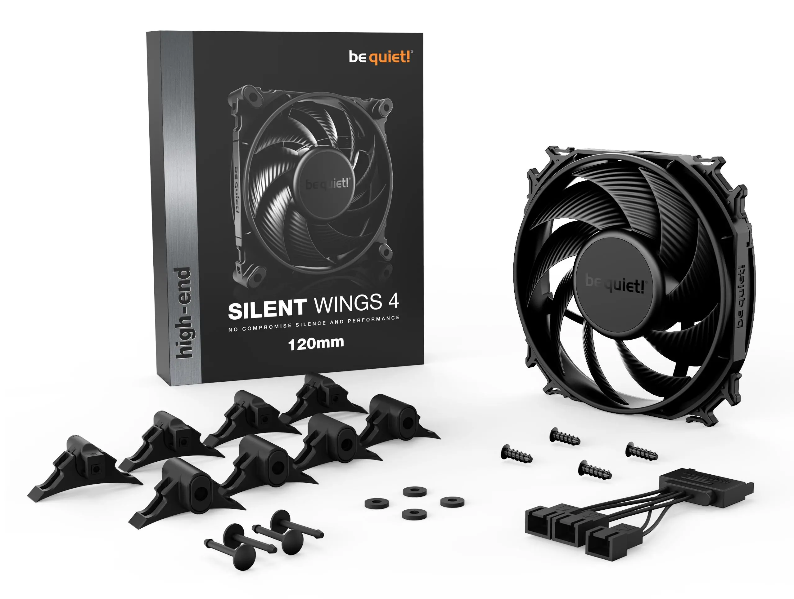 Wentylator be quiet! Silent Wings 4 120mm Czarny