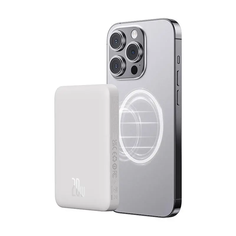Powerbank Baseus P10059001223-00 Magnetic Mini Air 10000mAh 20W Biały