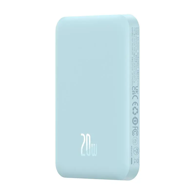 Powerbank Baseus P10022107313-00 Magnetic Mini 5000mAh 20W Niebieski