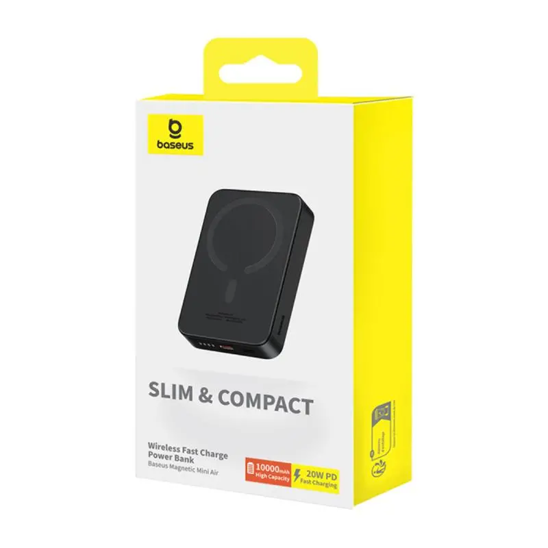 Powerbank Baseus P10059001113-00 Magnetic Mini Air 10000mAh 20W Czarny