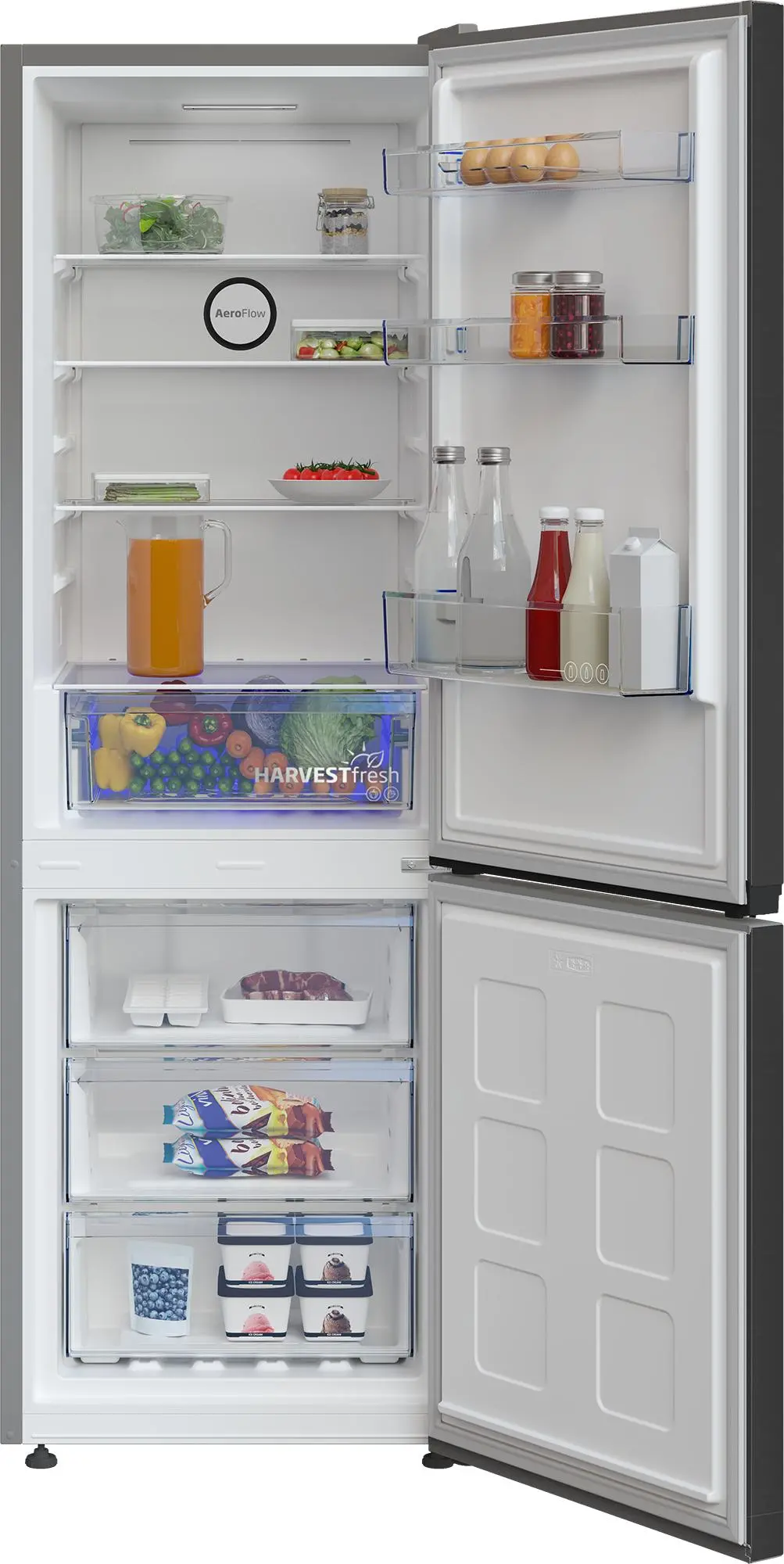 Lodówka Beko b300 B3RCNA344HXBR Pełny No Frost 180cm Komora świeżości Dark Inox