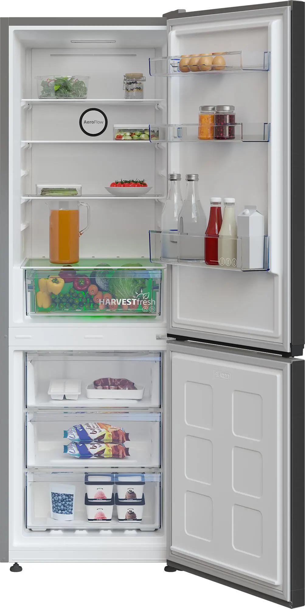 Lodówka Beko b300 B3RCNA344HXBR Pełny No Frost 180cm Komora świeżości Dark Inox