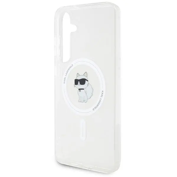 Etui Karl Lagerfeld IML Choupette MagSafe do Samsung Galaxy S24+ Przezroczysty