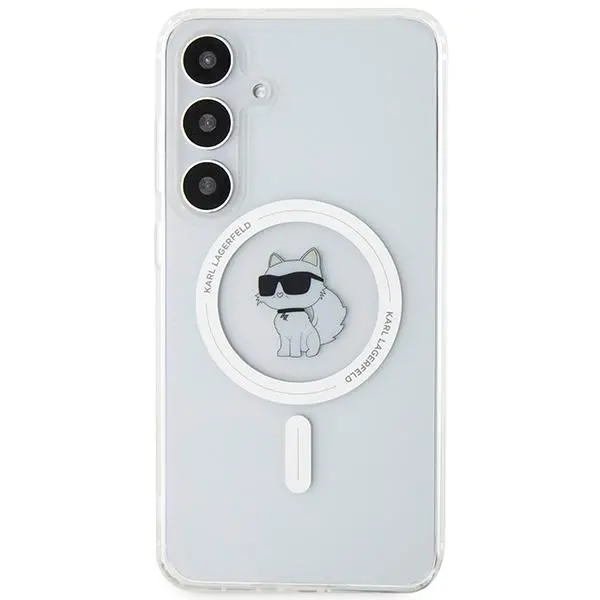 Etui Karl Lagerfeld IML Choupette MagSafe do Samsung Galaxy S24+ Przezroczysty