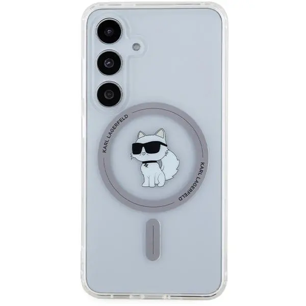 Etui Karl Lagerfeld IML Choupette MagSafe do Samsung Galaxy S24 Przezroczysty