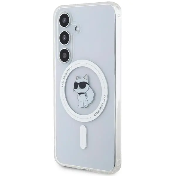Etui Karl Lagerfeld IML Choupette MagSafe do Samsung Galaxy S24 Przezroczysty