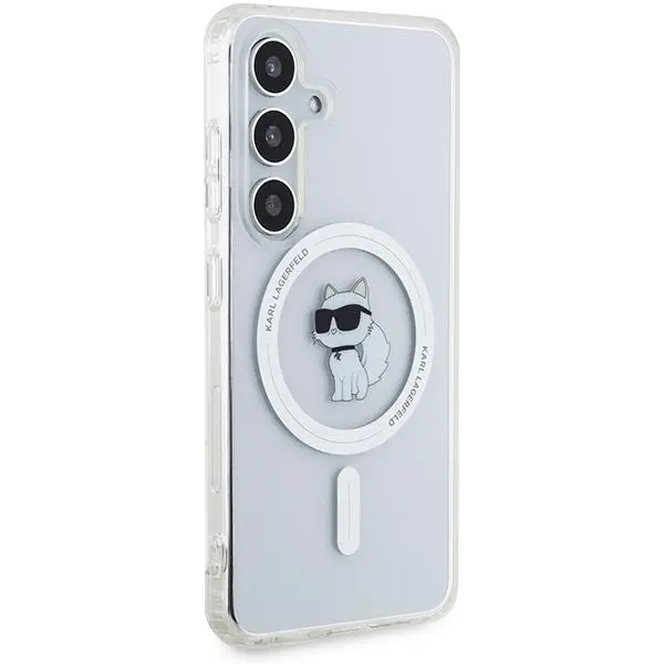 Etui Karl Lagerfeld IML Choupette MagSafe do Samsung Galaxy S24 Przezroczysty