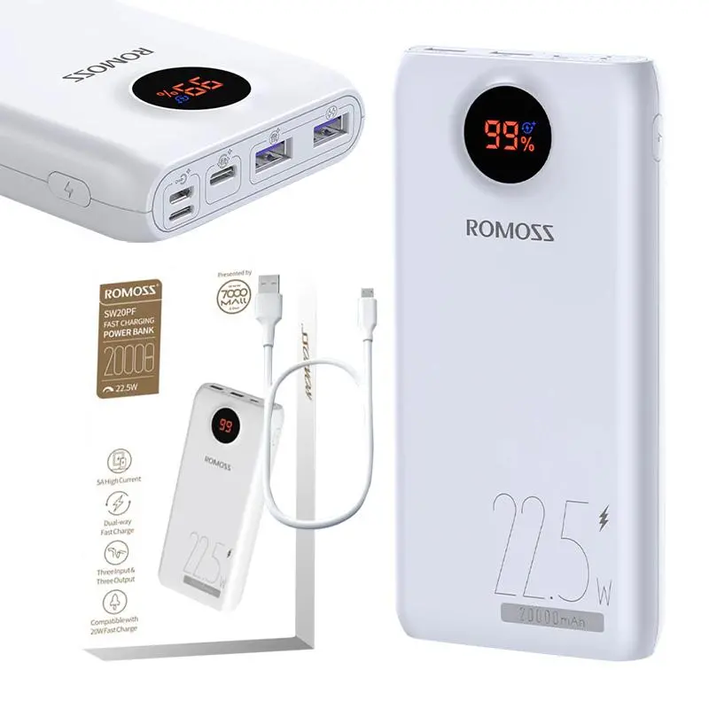 Powerbank Romoss SW20PF 20000mAh 22.5W Biały