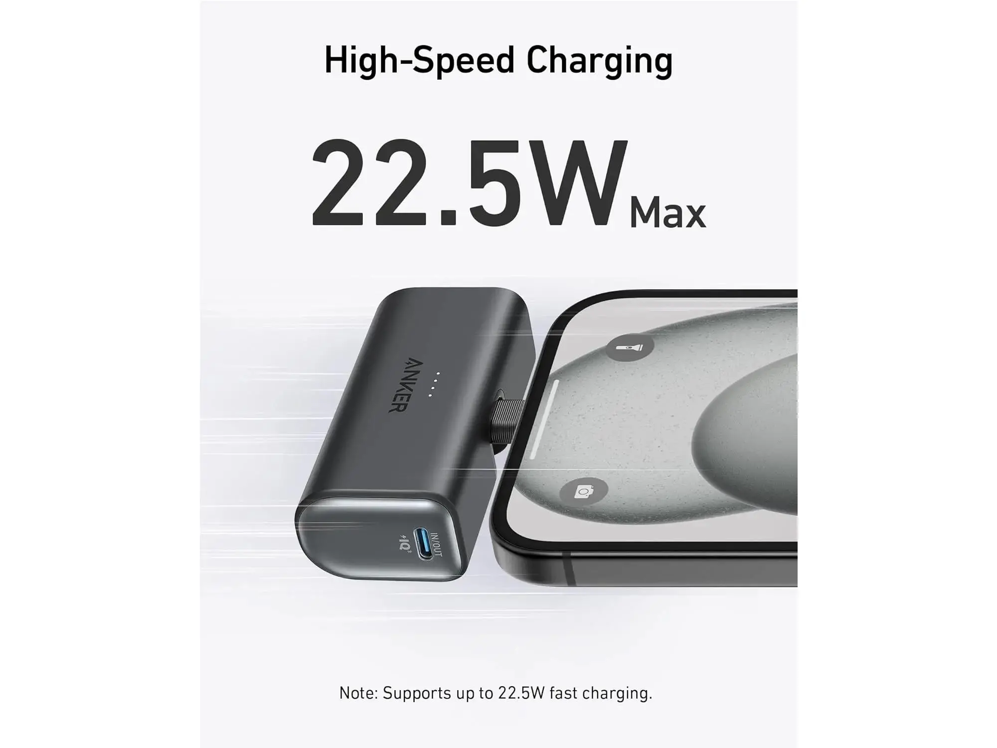 Powerbank Anker Wpinany Nano (A1653H11) 5000mAh 22,5W Czarny