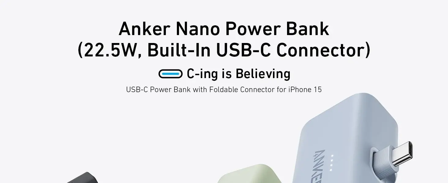 Powerbank Anker Wpinany Nano (A1653H11) 5000mAh 22,5W Czarny