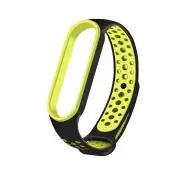 Beline do Mi Band 7/6/5 Czarny-zielony