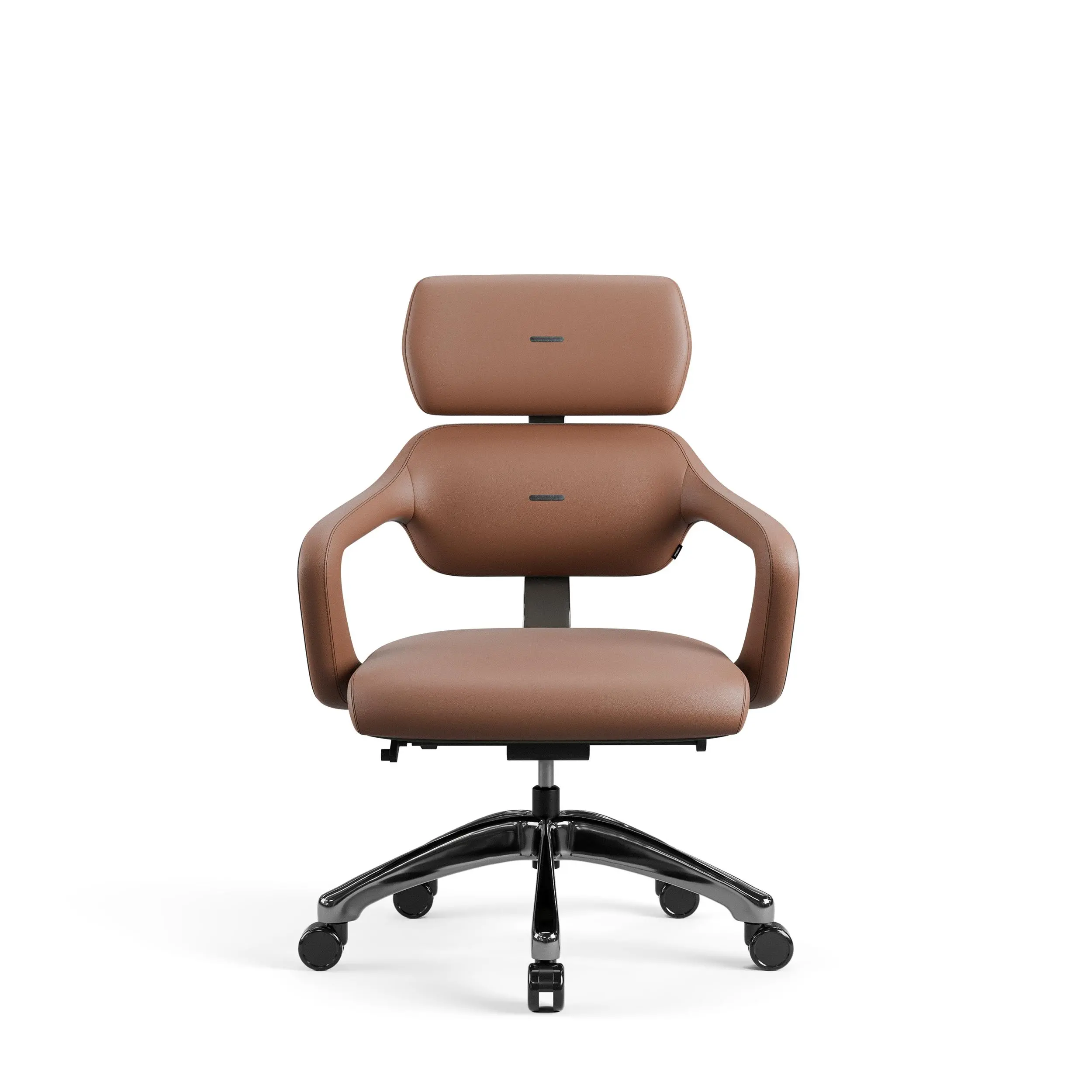 Fotel Diablo Chairs V-Modular Biurowy do 180kg Skóra ECO Brązowy