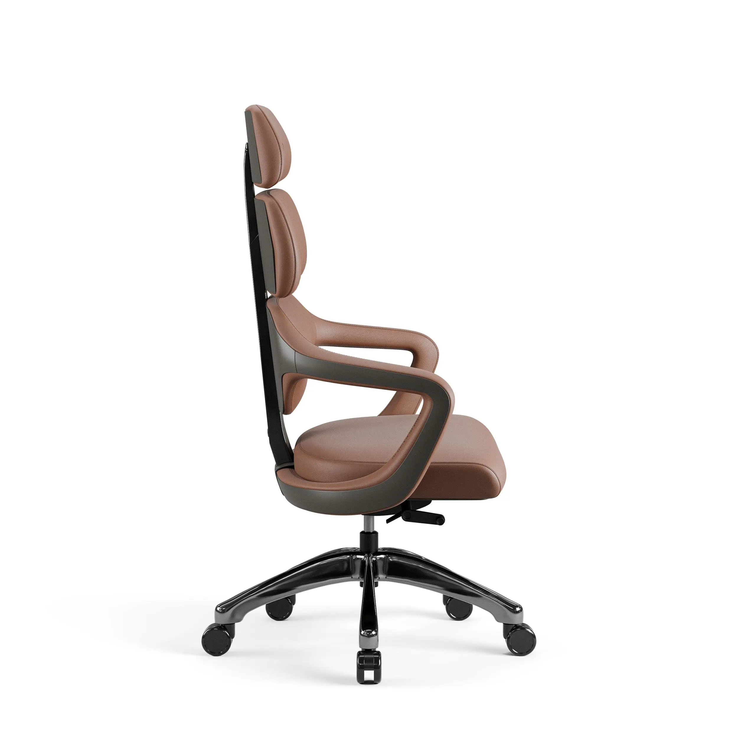 Fotel Diablo Chairs V-Modular Biurowy do 180kg Skóra ECO Brązowy