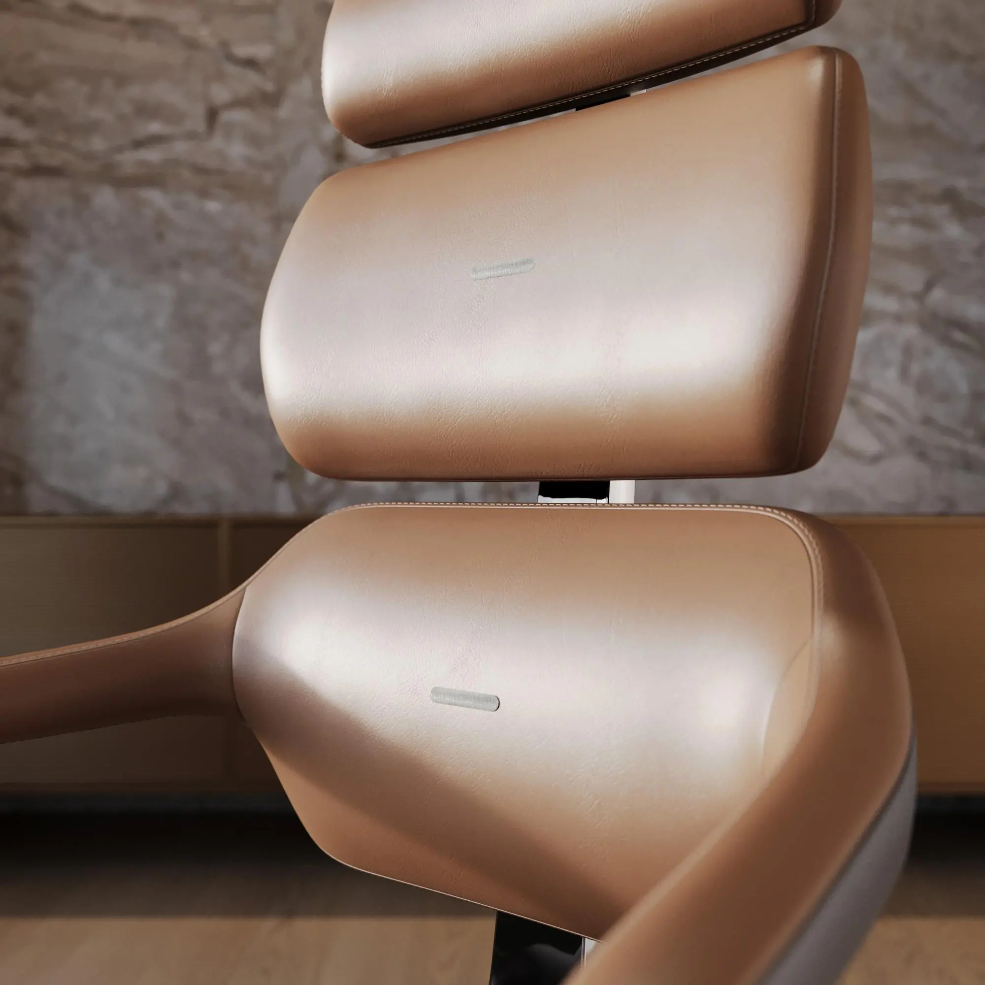 Fotel Diablo Chairs V-Modular Biurowy do 180kg Skóra ECO Brązowy