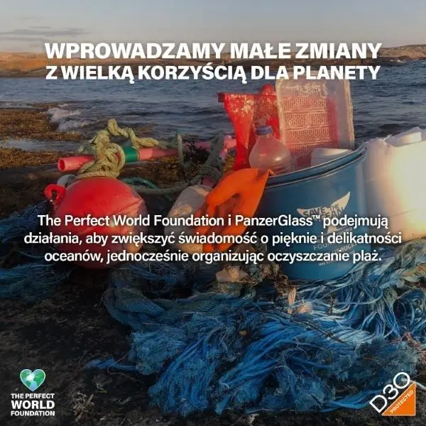 Szkło hybrydowe PanzerGlass Matrix D3O UWF iPhone 15 Plus Ultra-Wide-Fit rPET Screen Protection Easy Aligner Included
