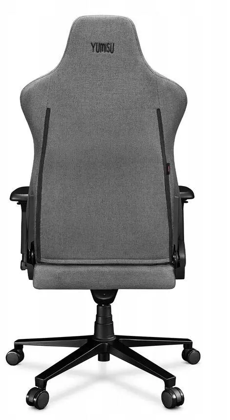 Fotel Yumisu 2053 Magnetic Materiał Biurowy do 150kg Tkanina Jasnoszaro-czarny