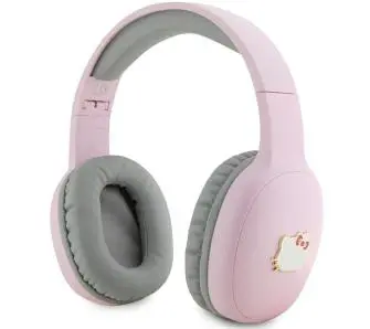 Słuchawki bezprzewodowe Hello Kitty HKBHA1BKHLMP Metal Logo Oval Shape Nauszne Bluetooth 5,3 Różowy