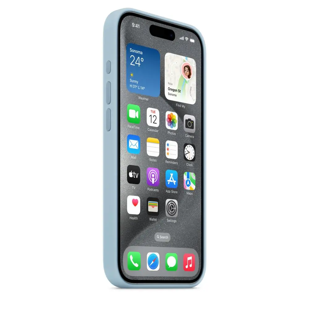 Etui Apple Silicone Case do iPhone 15 Pro Max Niebieski
