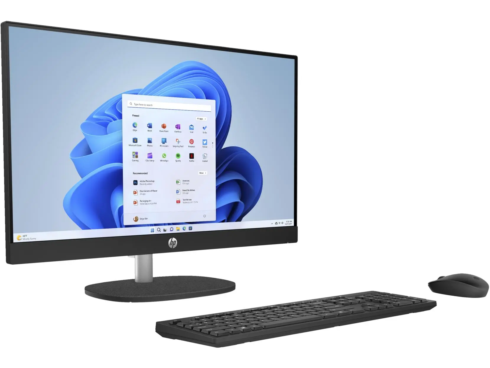 Komputer HP 24-cr0232nw i5-1335U 23,8" 16GB RAM 512GB Dysk SSD Win11 Czarny