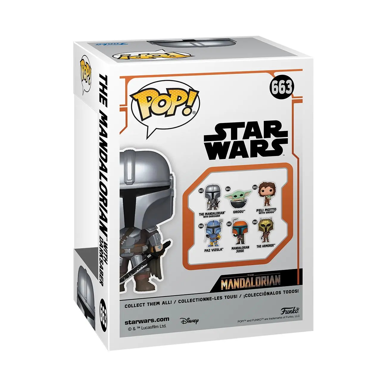 Figurka Funko Pop Star Wars The Mandalorian with Dark Saber