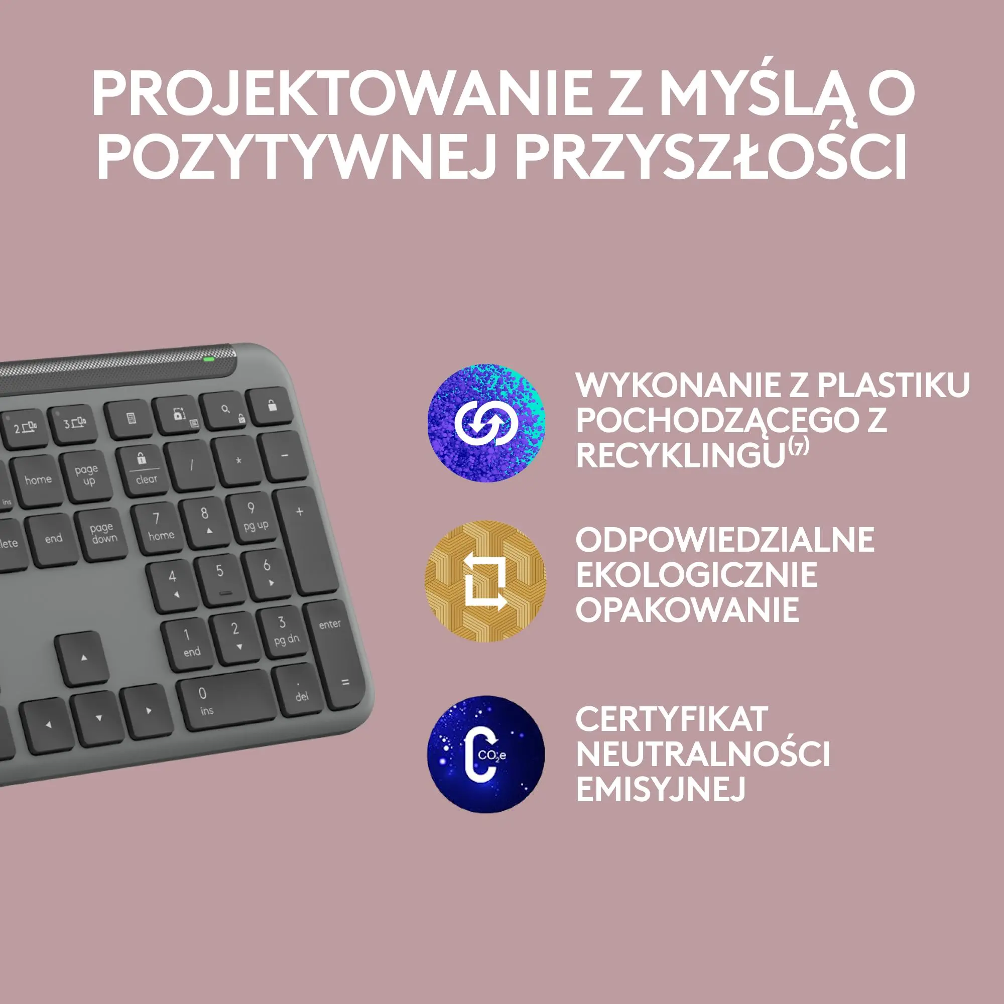 Klawiatura membranowa Logitech Signature Slim K950 Grafitowy