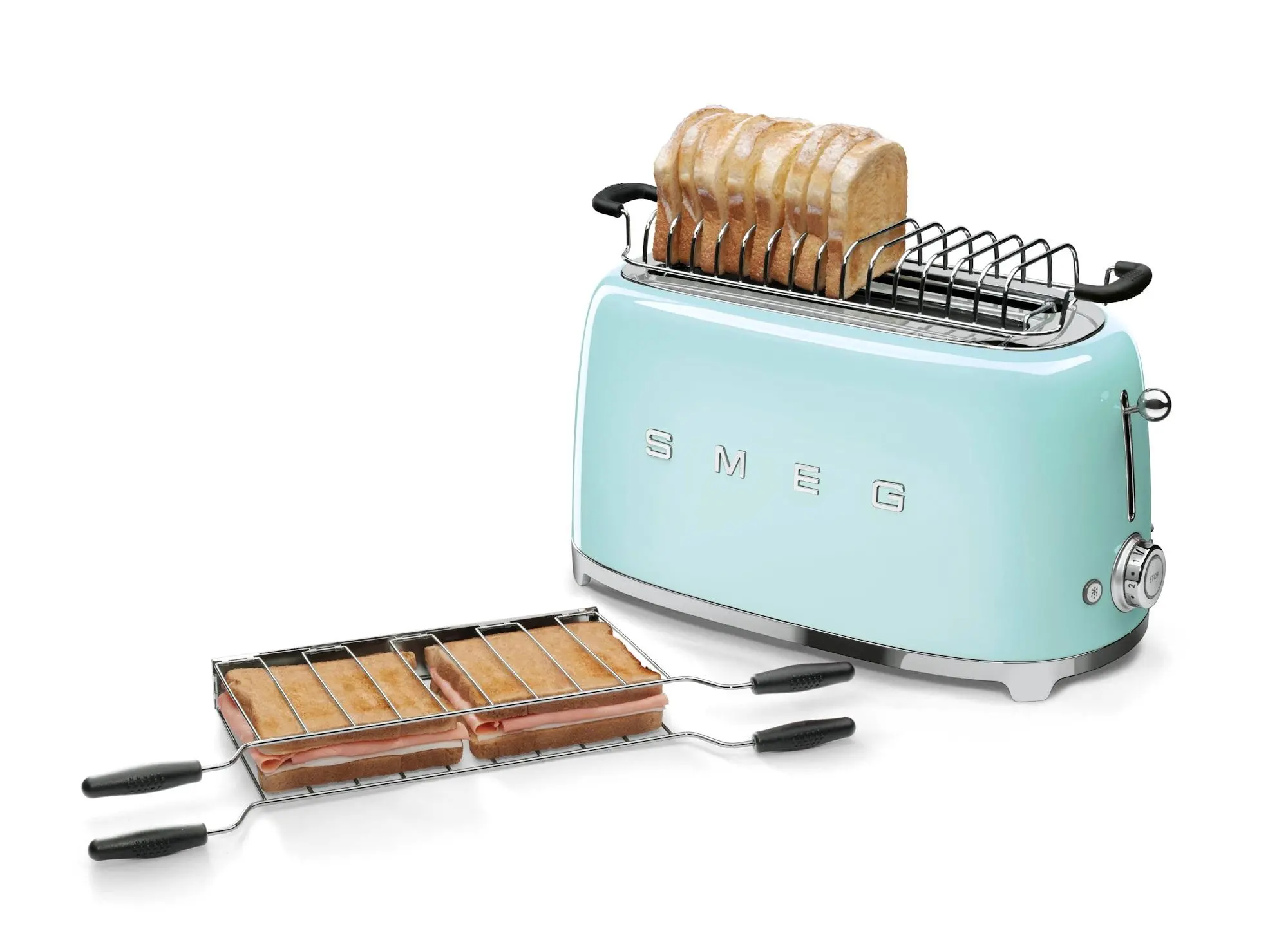 Toster Smeg TSF02PGEU Rozmrażanie 1500W