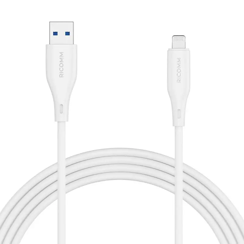 Kabel Ricomm USB-A do Lightning RLS004ALW 1,2m Biały