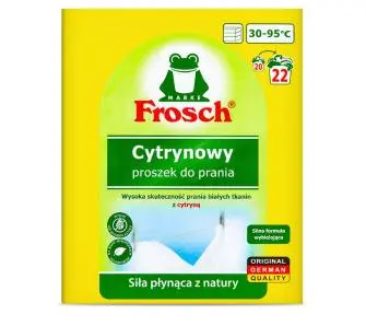 Proszek do prania Frosch Białe tkaniny Cytrynowy 1,45kg