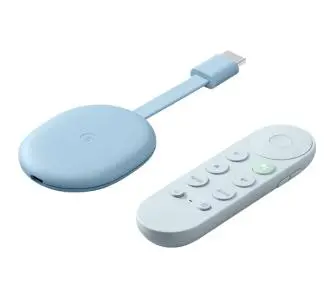 Odtwarzacz multimedialny Google Chromecast 4.0 z Google TV Sky Blue