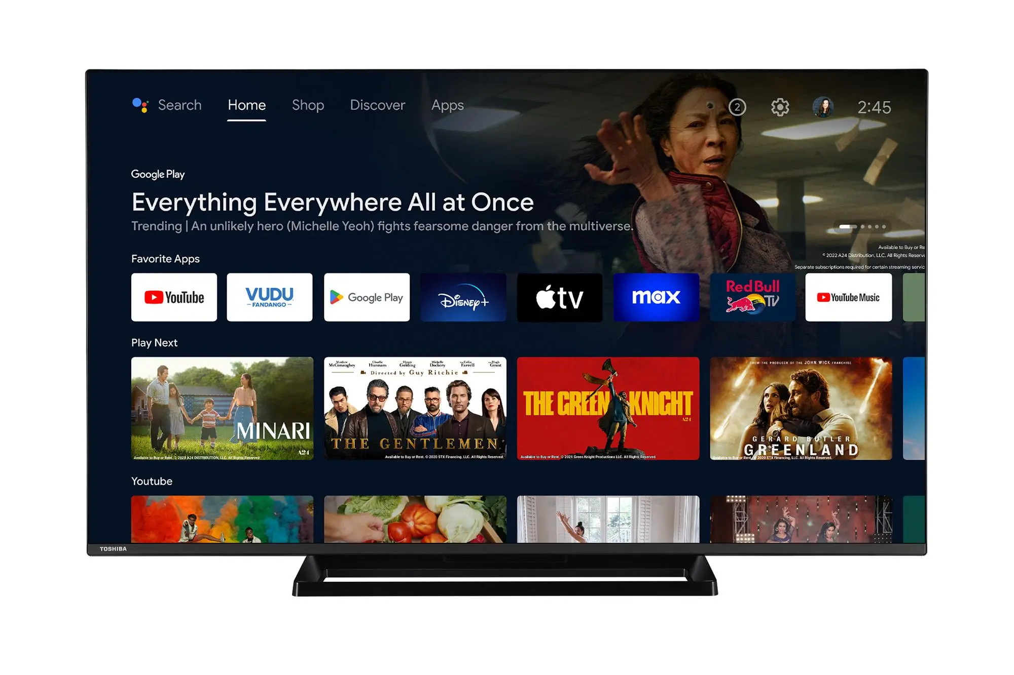 Telewizor Toshiba 50UA3E63DG 50" LED 4K Android TV Dolby Vision Dolby Atmos HDMI 2.1 DVB-T2