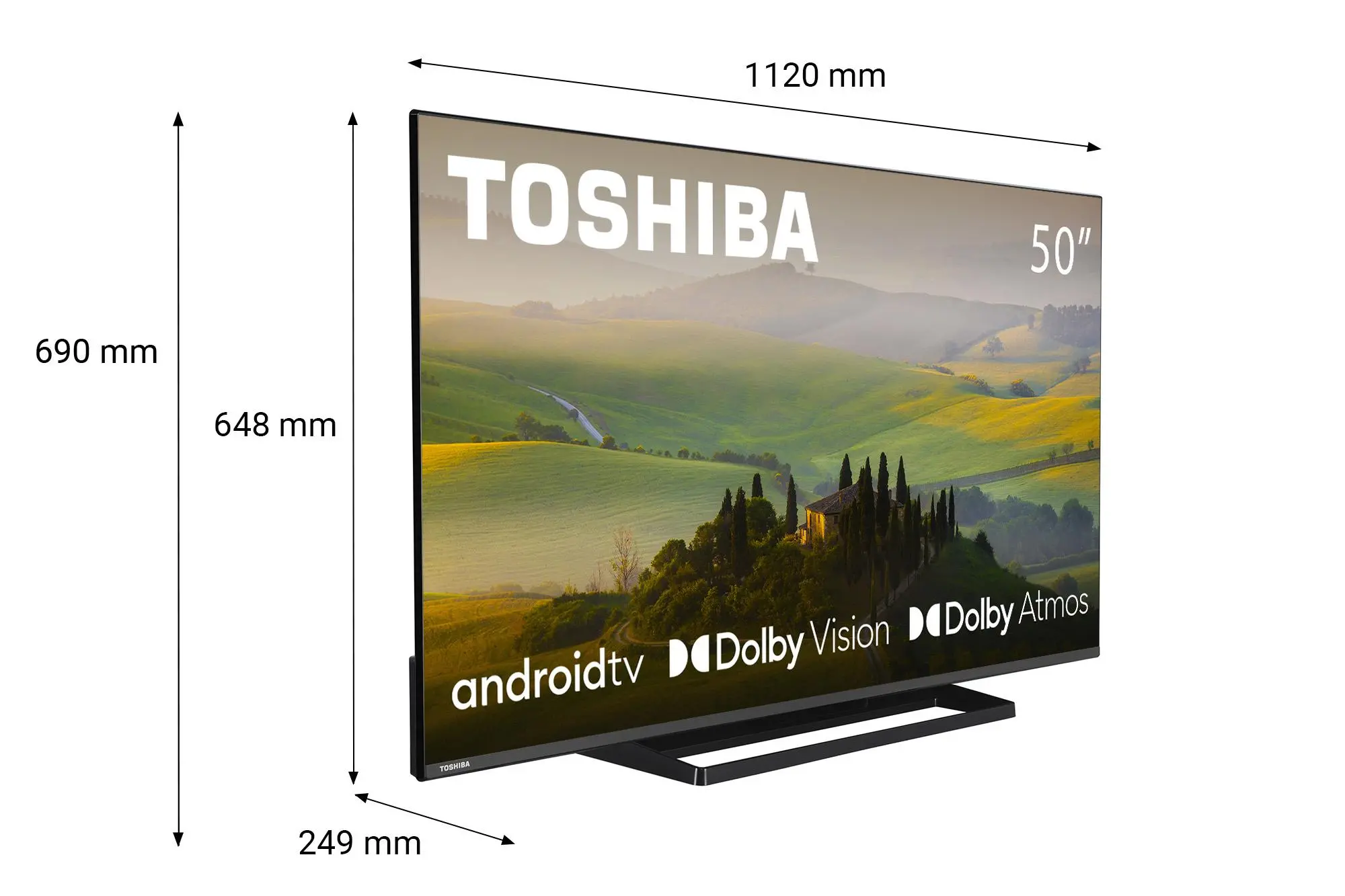 Telewizor Toshiba 50UA3E63DG 50" LED 4K Android TV Dolby Vision Dolby Atmos HDMI 2.1 DVB-T2