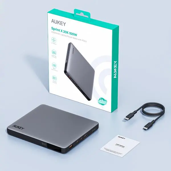 Powerbank Aukey PB-Y44 Sprint X 20000mAh 100W Szary