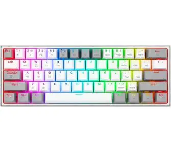 Klawiatura mechaniczna Redragon K616-RGB Fizz Pro Biało-szary