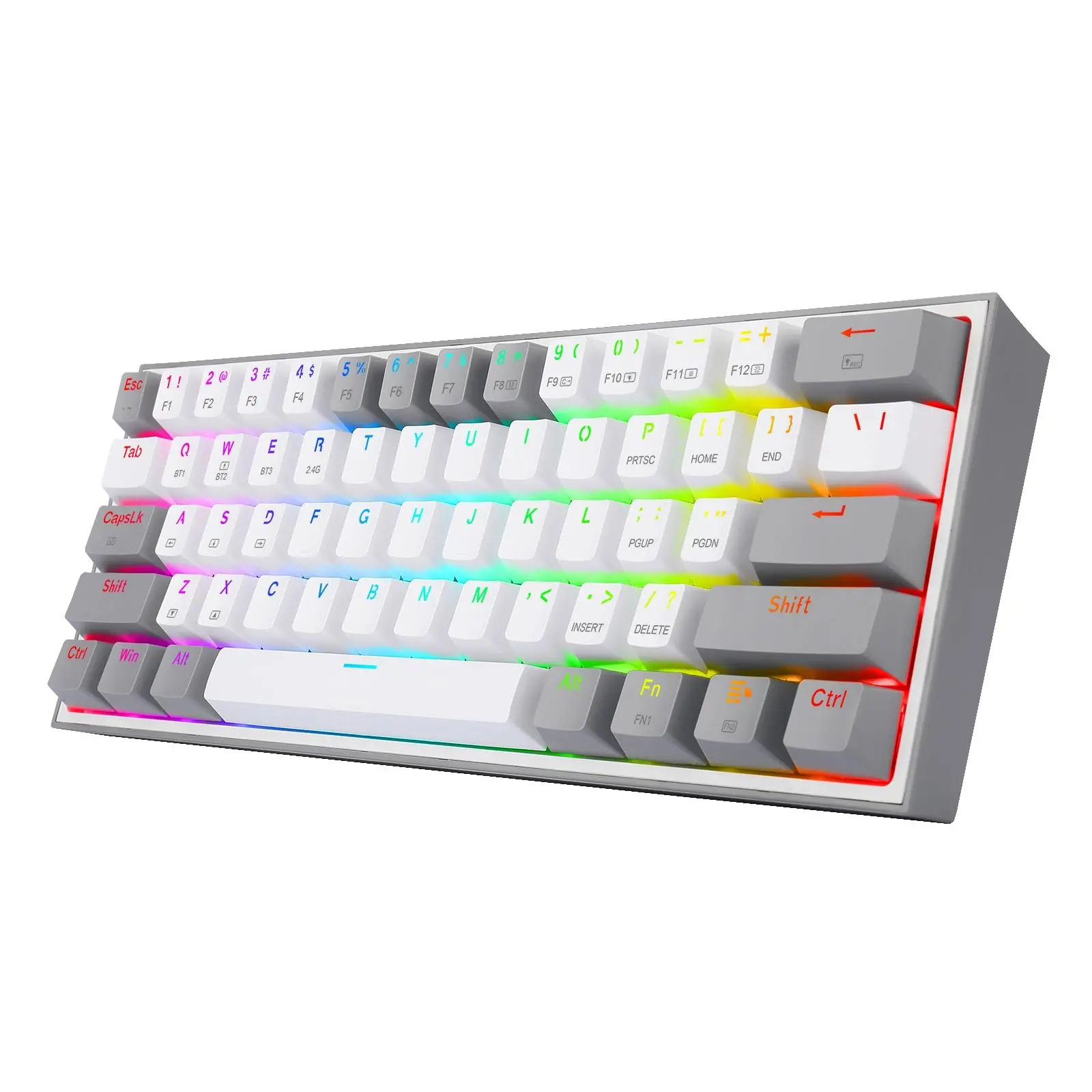 Klawiatura mechaniczna Redragon K616-RGB Fizz Pro Biało-szary