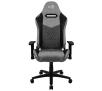 Fotel Aerocool DUKE AeroSuede Gamingowy do 150kg Skóra ECO Tkanina Ash Black