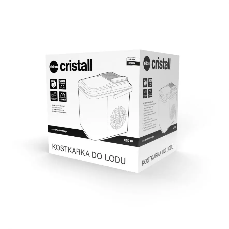 Kostkarka do lodu Eldom KS2109 12kg/24h
