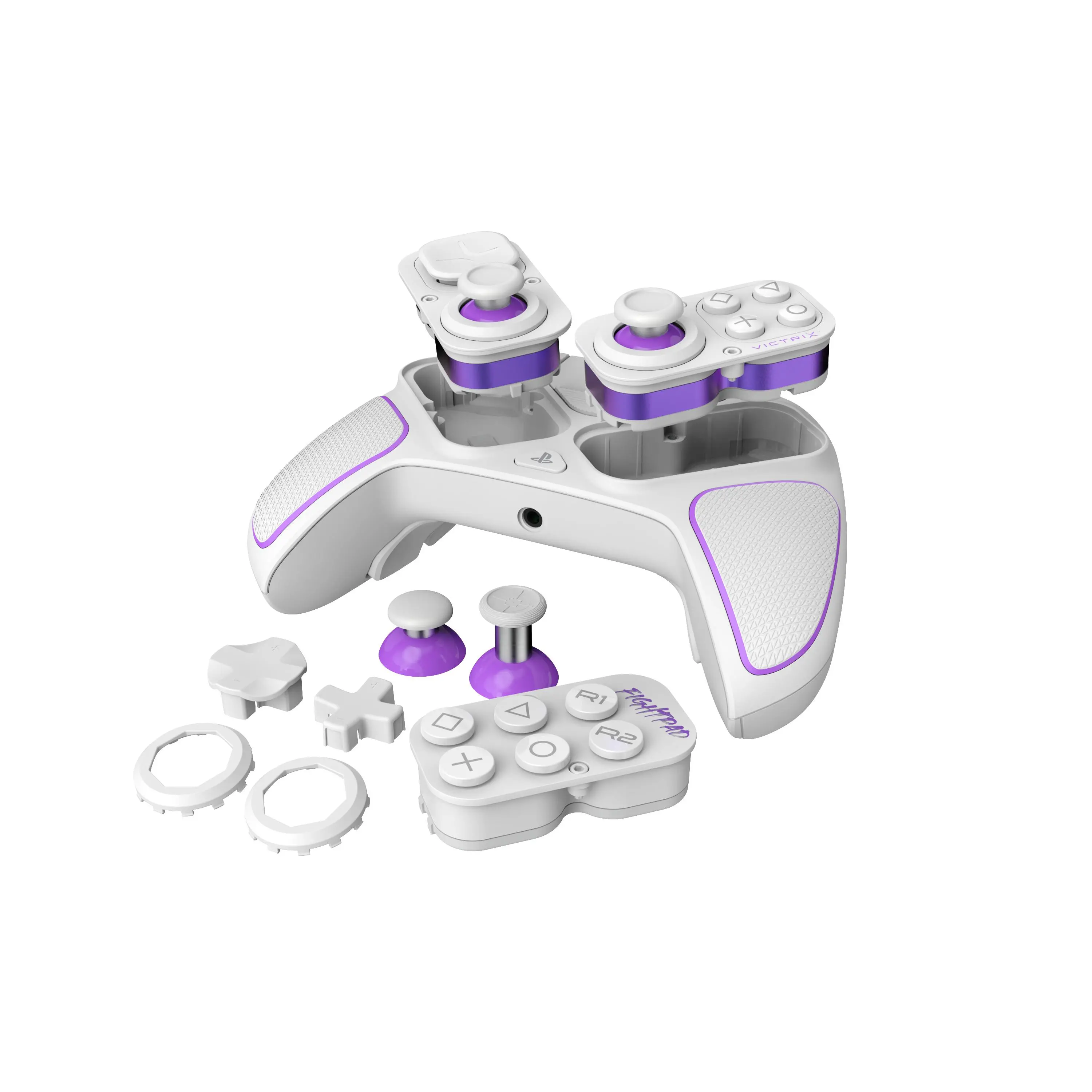 Pad Victrix PRO BFG do PS5, PS4, PC Bezprzewodowy/Przewodowy Biały