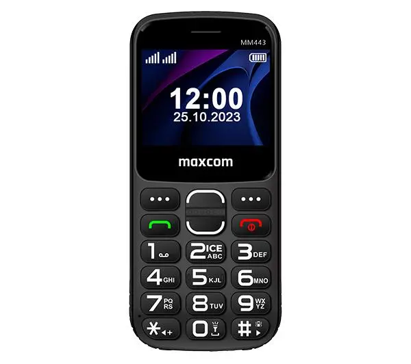 Prosty w obsłudze Maxcom MM 443 4G 2,31" Czarny