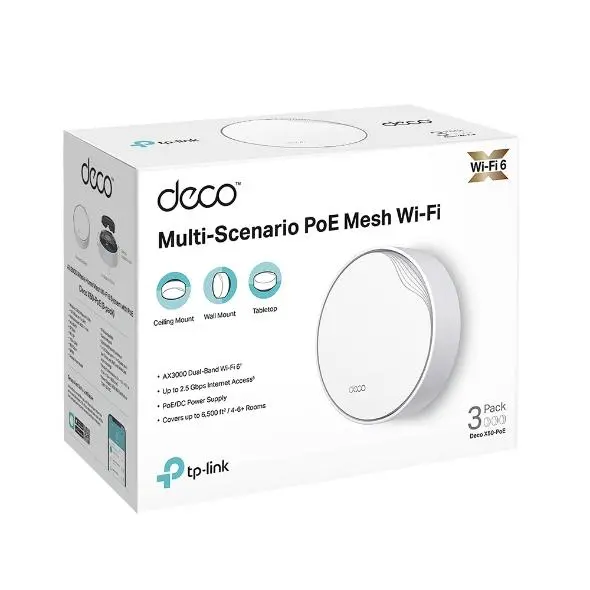 Router TP-LINK Deco X50-PoE 3szt. Biały