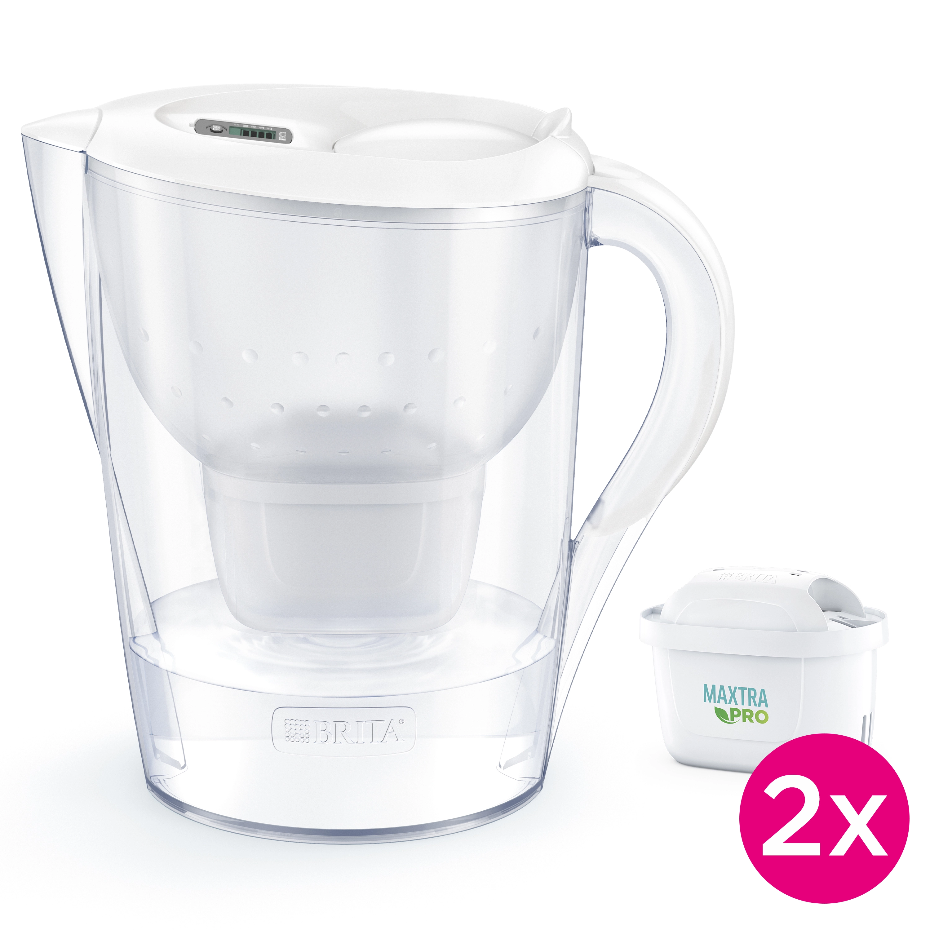 Brita Marella 2,4l 2 wkłady Biały