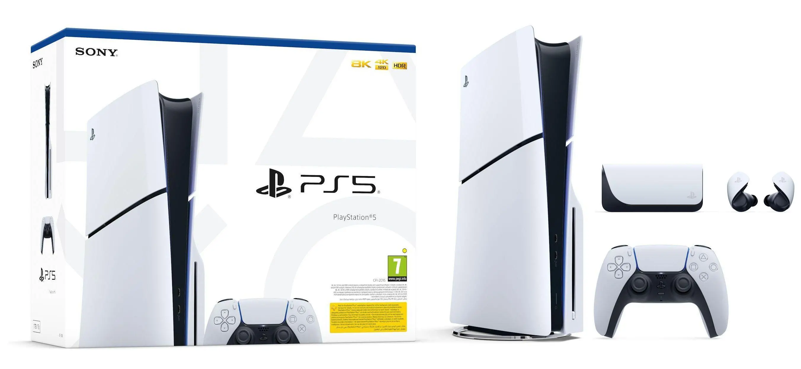 Konsola Sony PlayStation 5 Slim D Chassis (PS5) 1TB z napędem + Słuchawki PULSE Explore