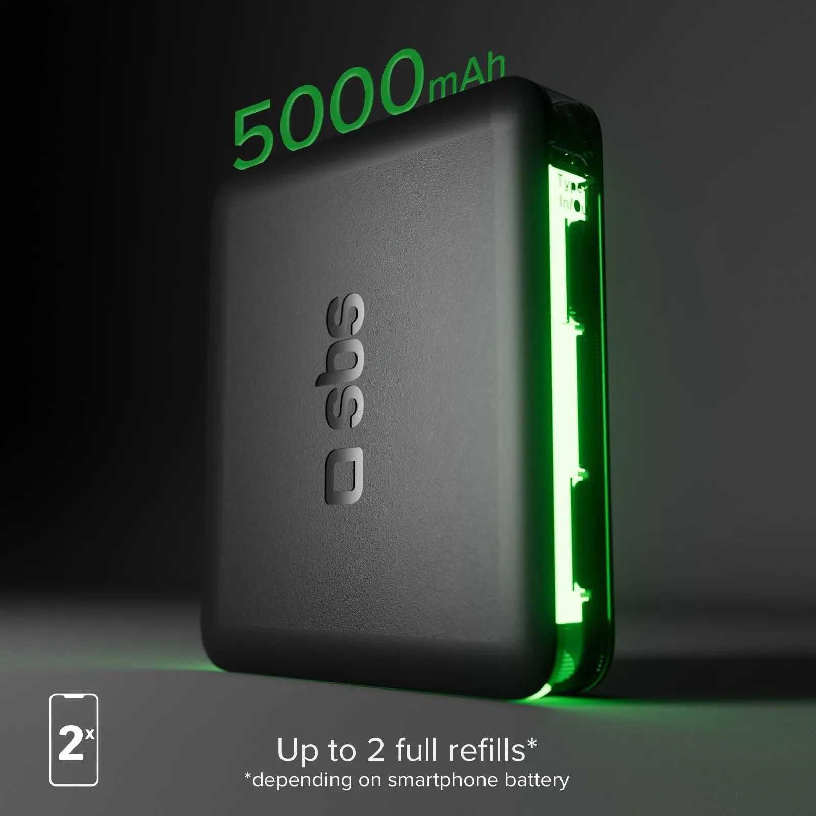 Powerbank SBS TEBB5000HDK 5000mAh 10W Czarny