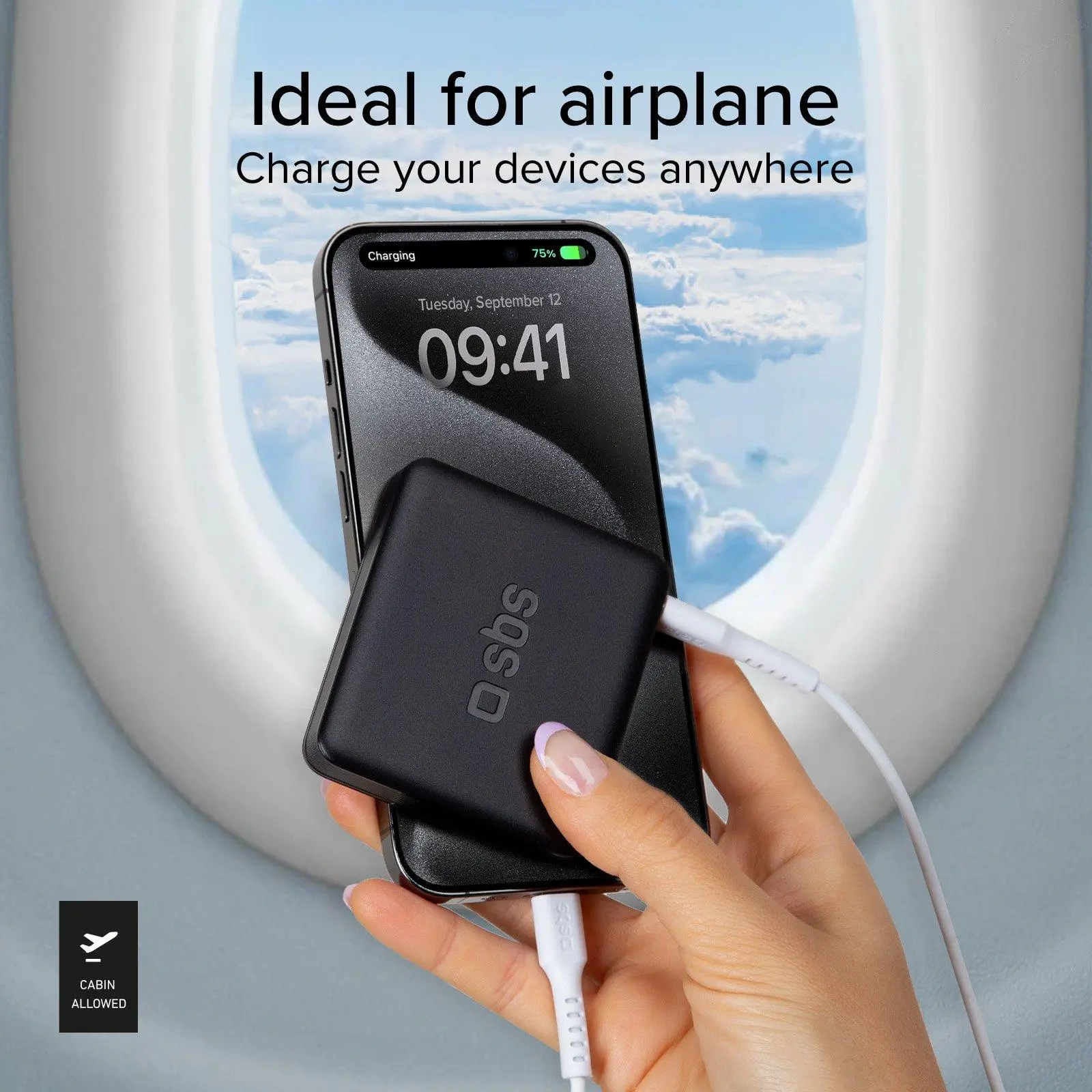 Powerbank SBS TEBB5000HDK 5000mAh 10W Czarny