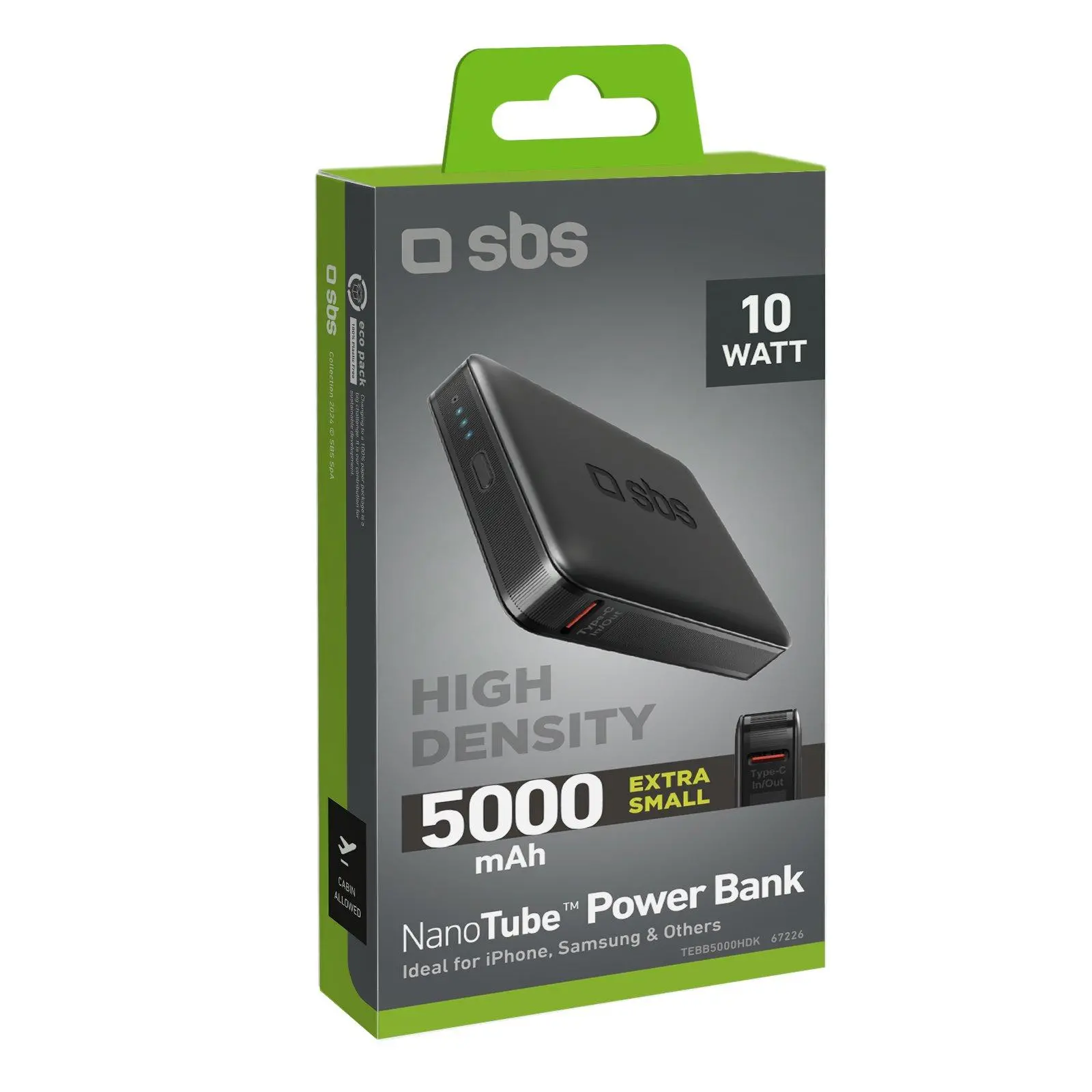 Powerbank SBS TEBB5000HDK 5000mAh 10W Czarny