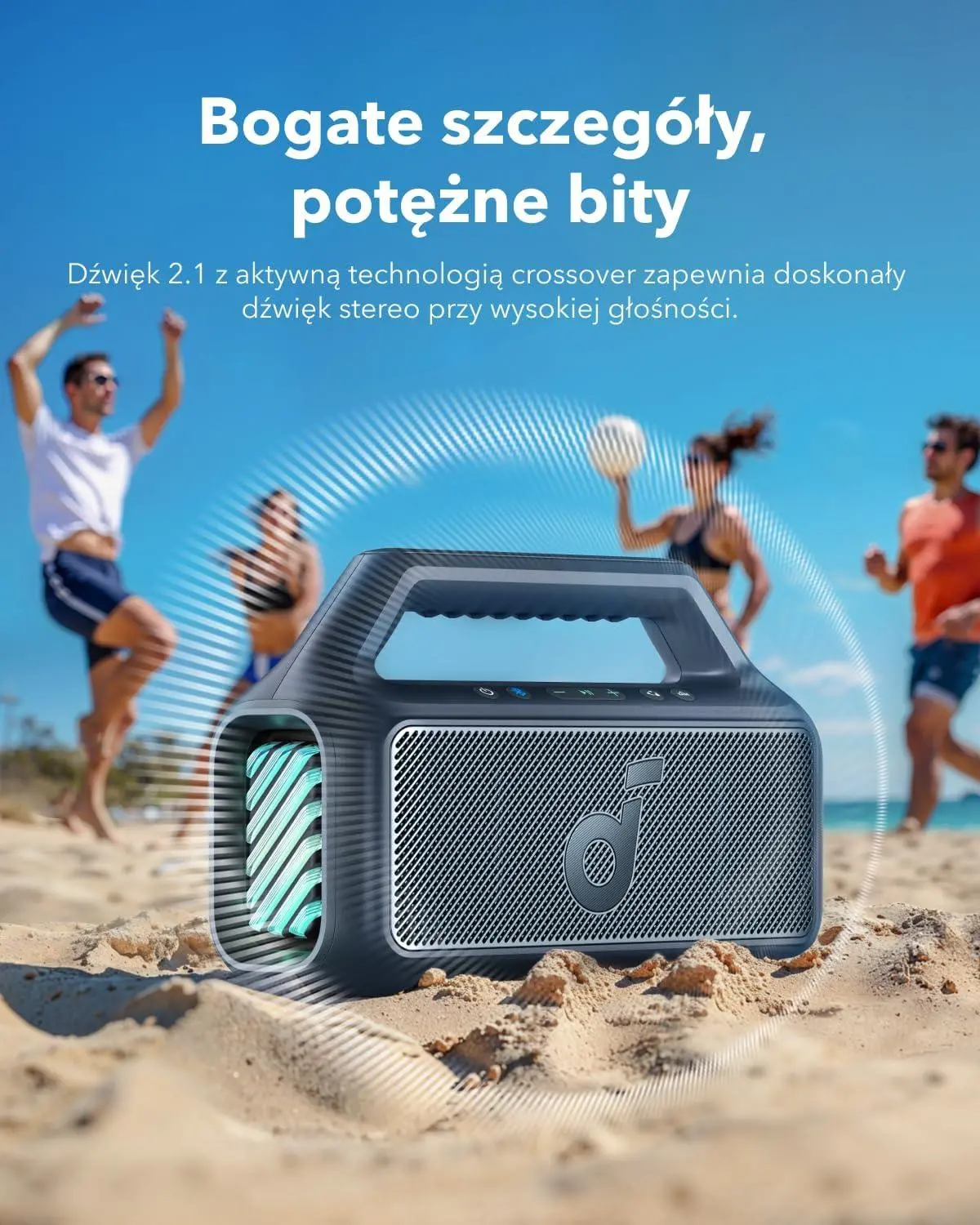 Głośnik Bluetooth Soundcore Boom 2 80W Niebieski