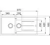 Zlewozmywak Franke Basis BFG 651-97 Fragranit szary