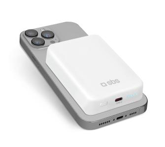 Powerbank SBS TEBB10000MAG1CW  10000mAh Magsafe10W Biały