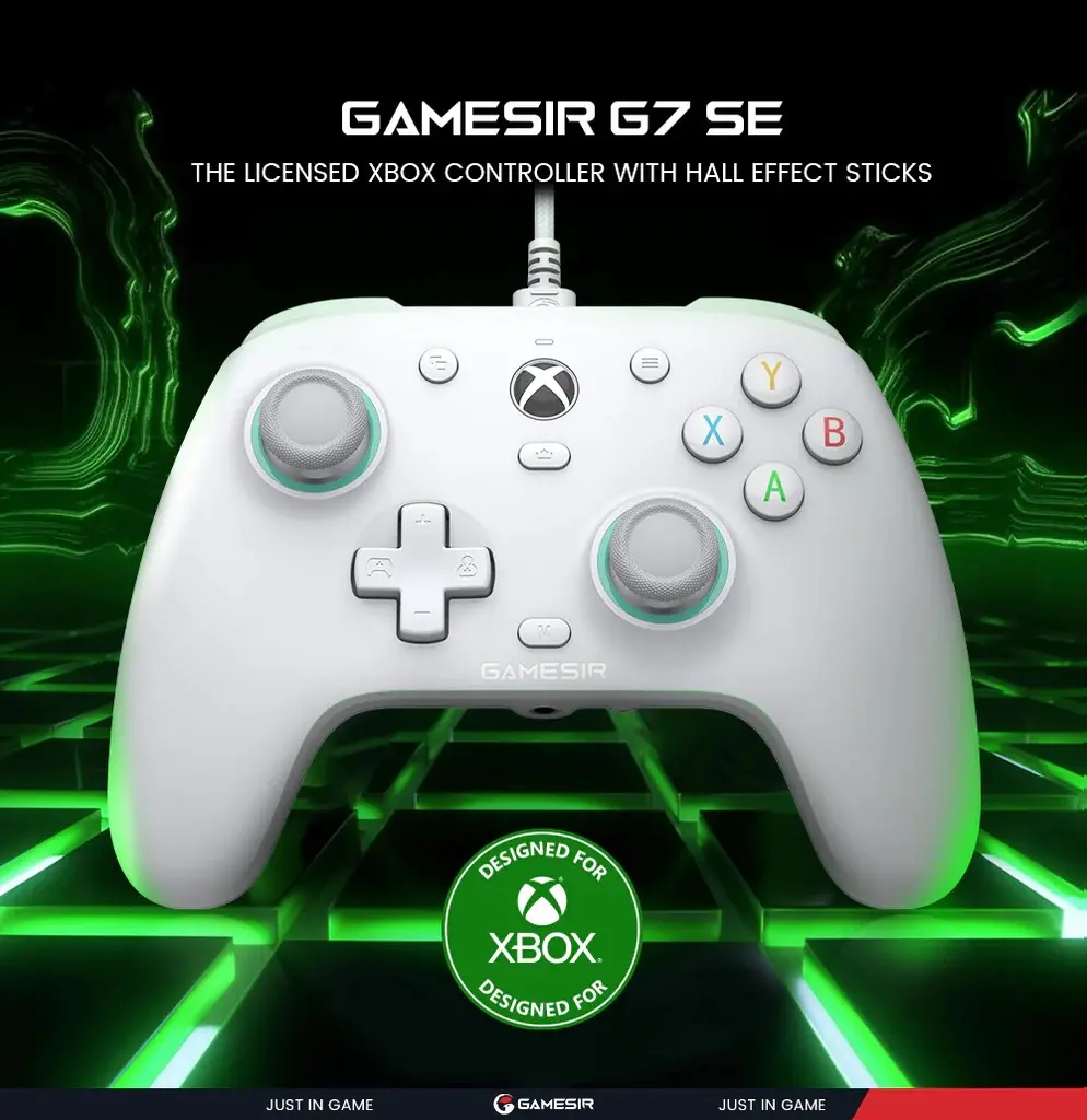 Pad GameSir HRG2298 G7 SE Wired do PC Xbox Przewodowy Biały