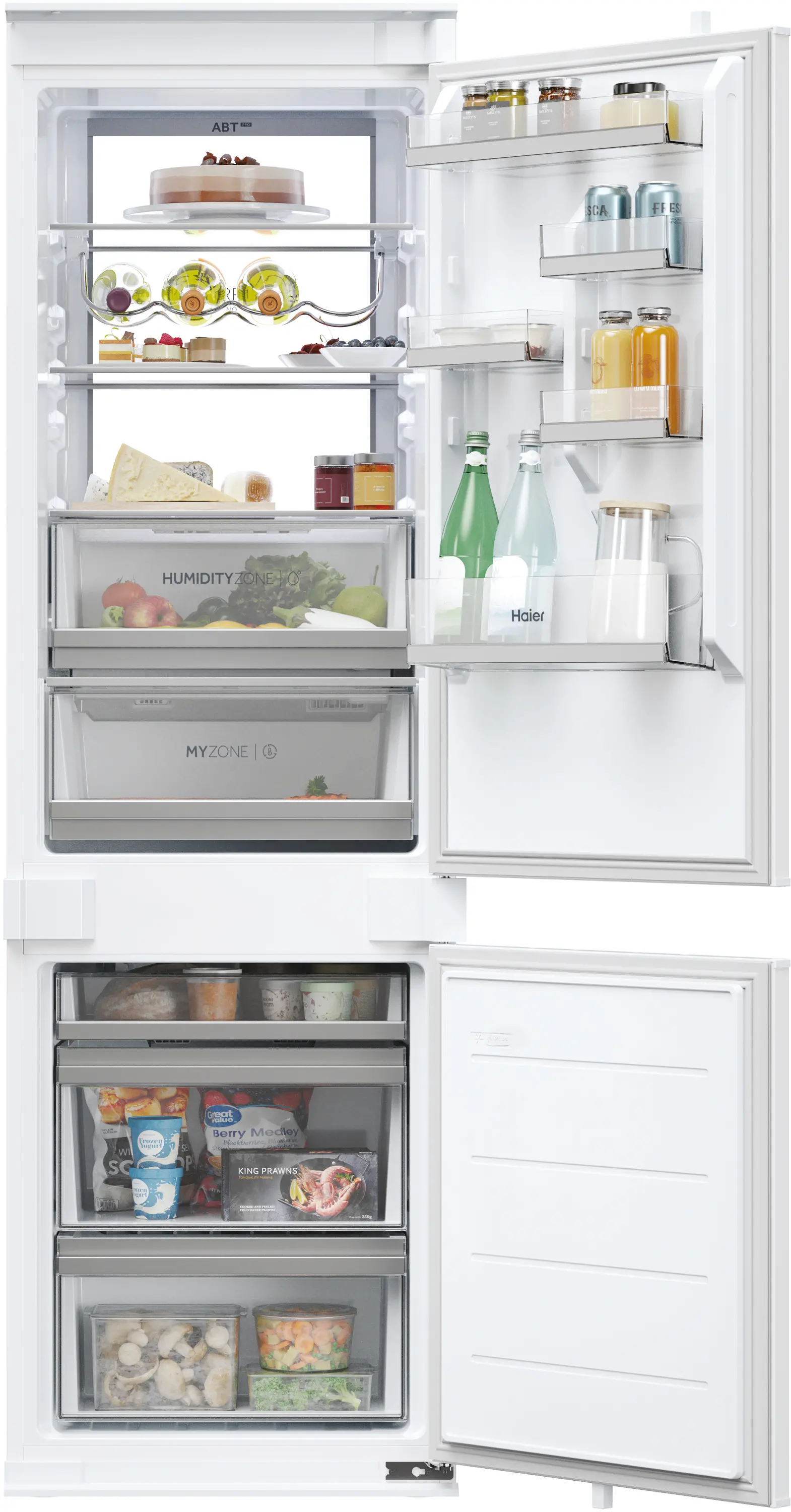 Lodówka Haier ID Seria 6 HBW7518DT Pełny No Frost 177,2cm Szuflada z kontrolą wilgotności